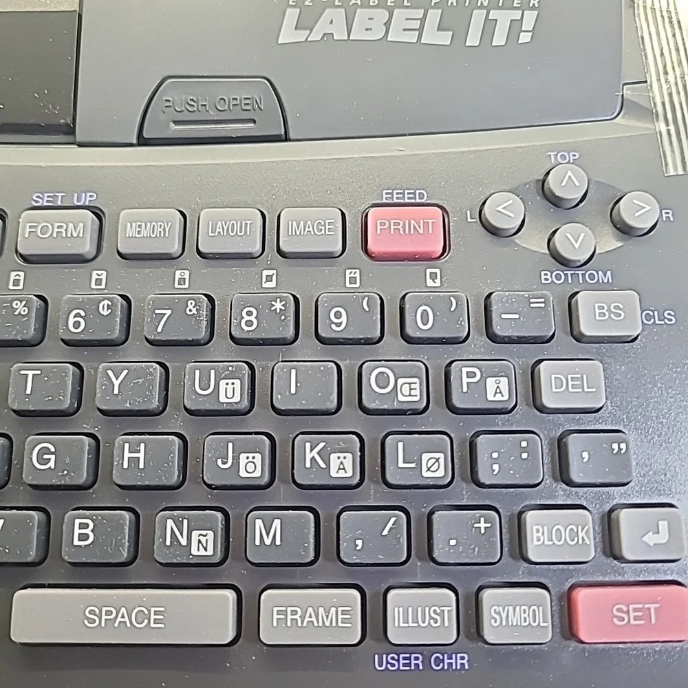 Vintage Casio Label It! KL-8100PLUS Printer Sharp Wizard OZ-630 Organizer Bundle